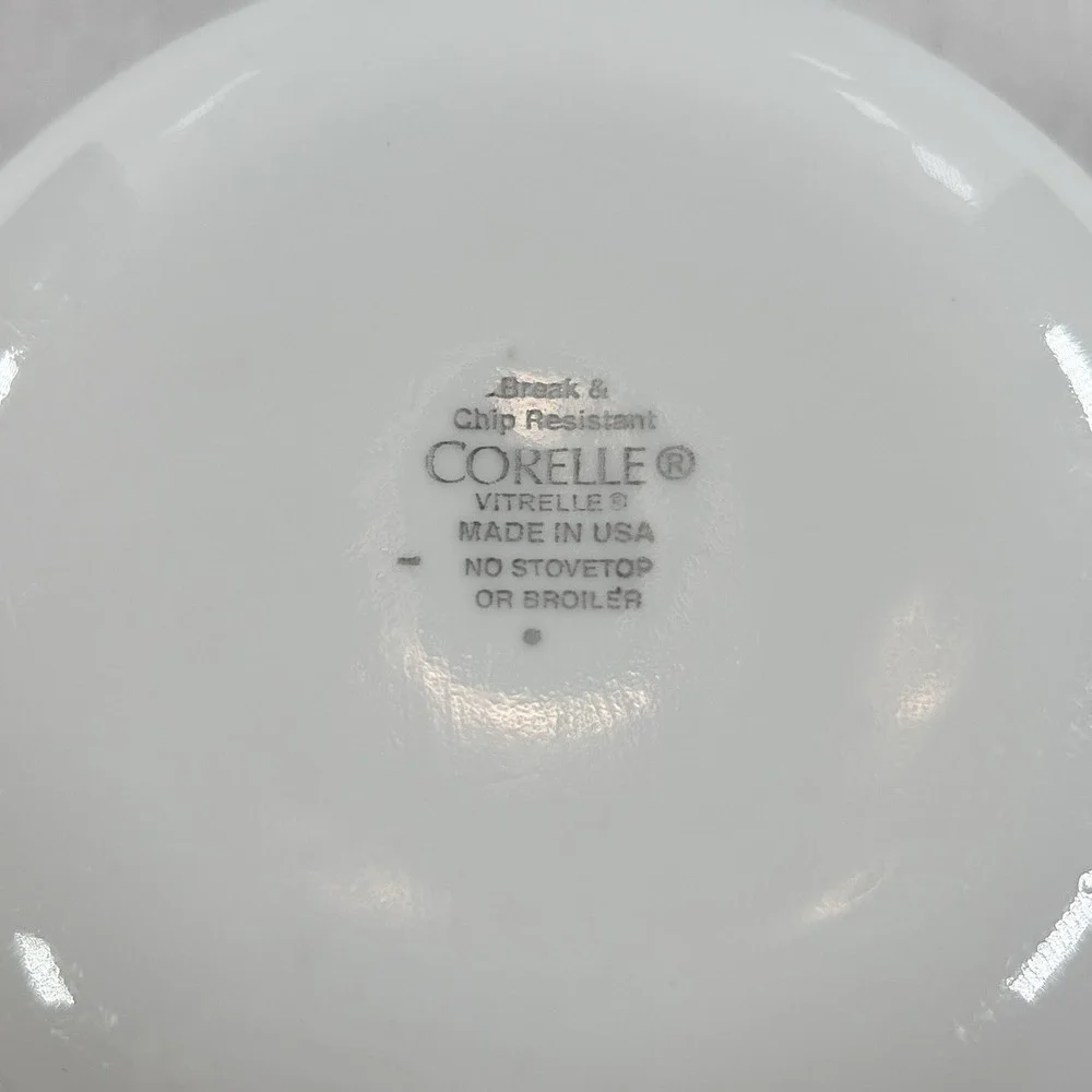 Vintage 3 Corelle Livingware Winter Frost White 6 1/4